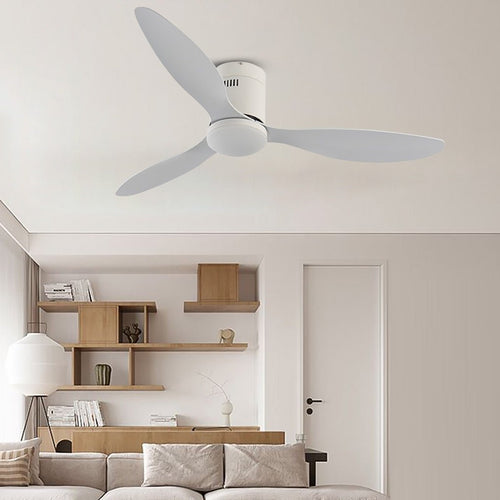 52'' Modern LED Ceiling Fan with Remote - 3 Color Dimming for Living Room
