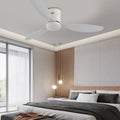 52'' Modern LED Ceiling Fan with Remote - 3 Color Dimming for Living Room