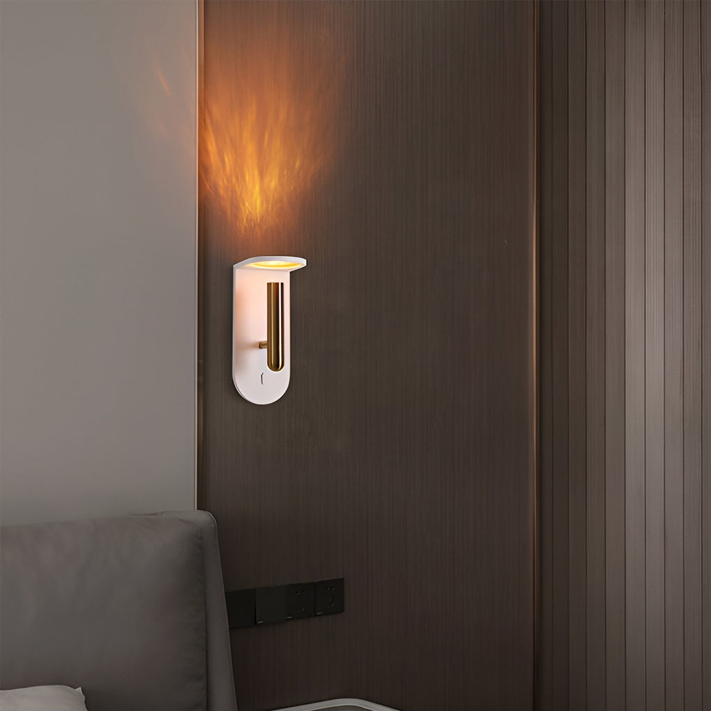 Rustic 3W LED Flame Effect Wall Sconce in Nordic Style for Living Room