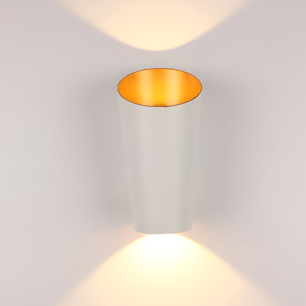 Cylindrical White Waterproof 10W LED Wall Lamp for Modern Interiors