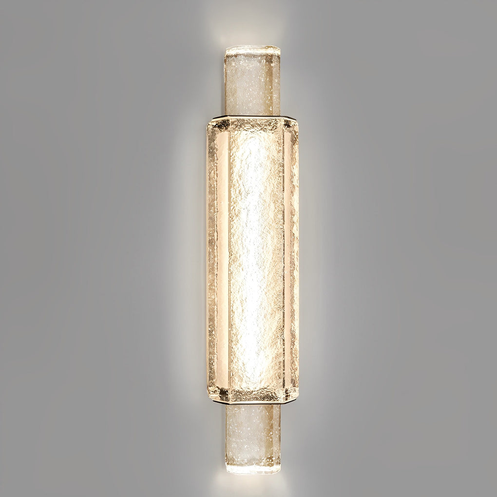 Modern Electroplated Crystal Glass LED Wall Sconce for Elegant Spaces
