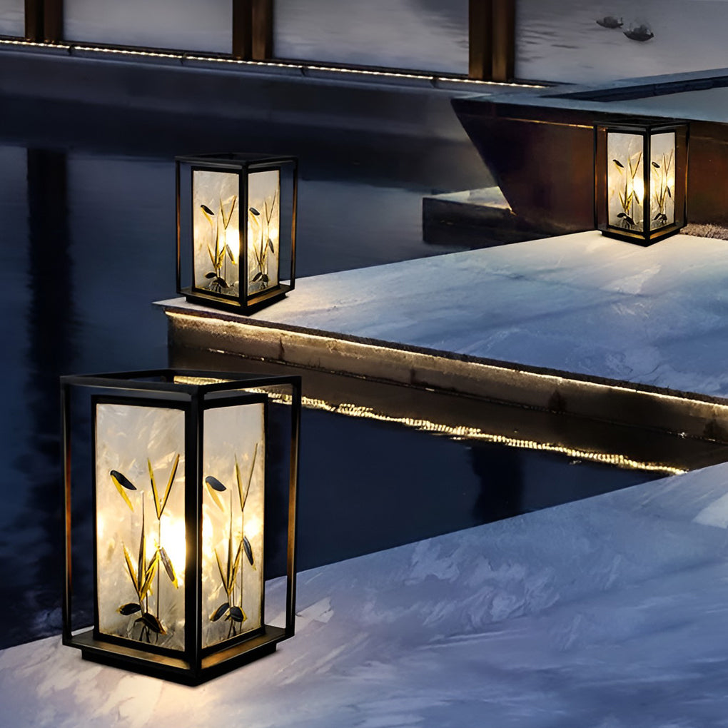 Decorative Solar LED Pathway Lights in Elegant Landscape Design for Gardens