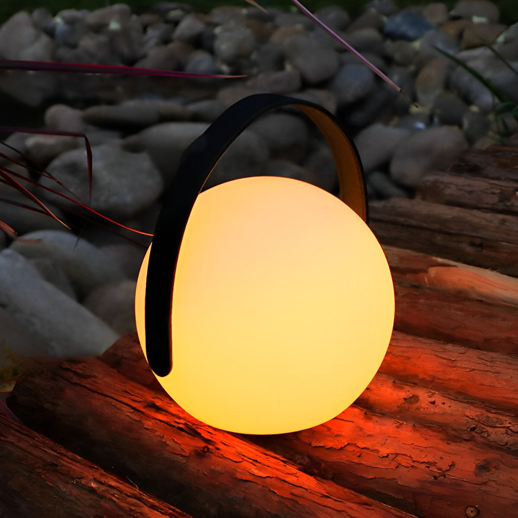 Colorful 6-Inch Portable RGB Sphere Table Lamp for Modern Home Decor
