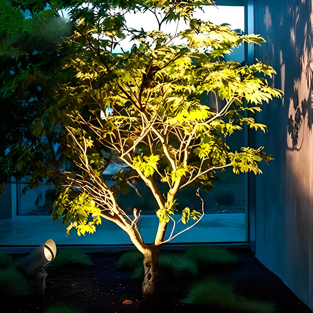 Sleek Black Waterproof LED Outdoor Spotlights for Garden Pathway Lighting