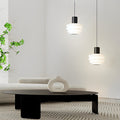 Minimalist Modern Three-Step Dimming White Pendant Light for Living Room