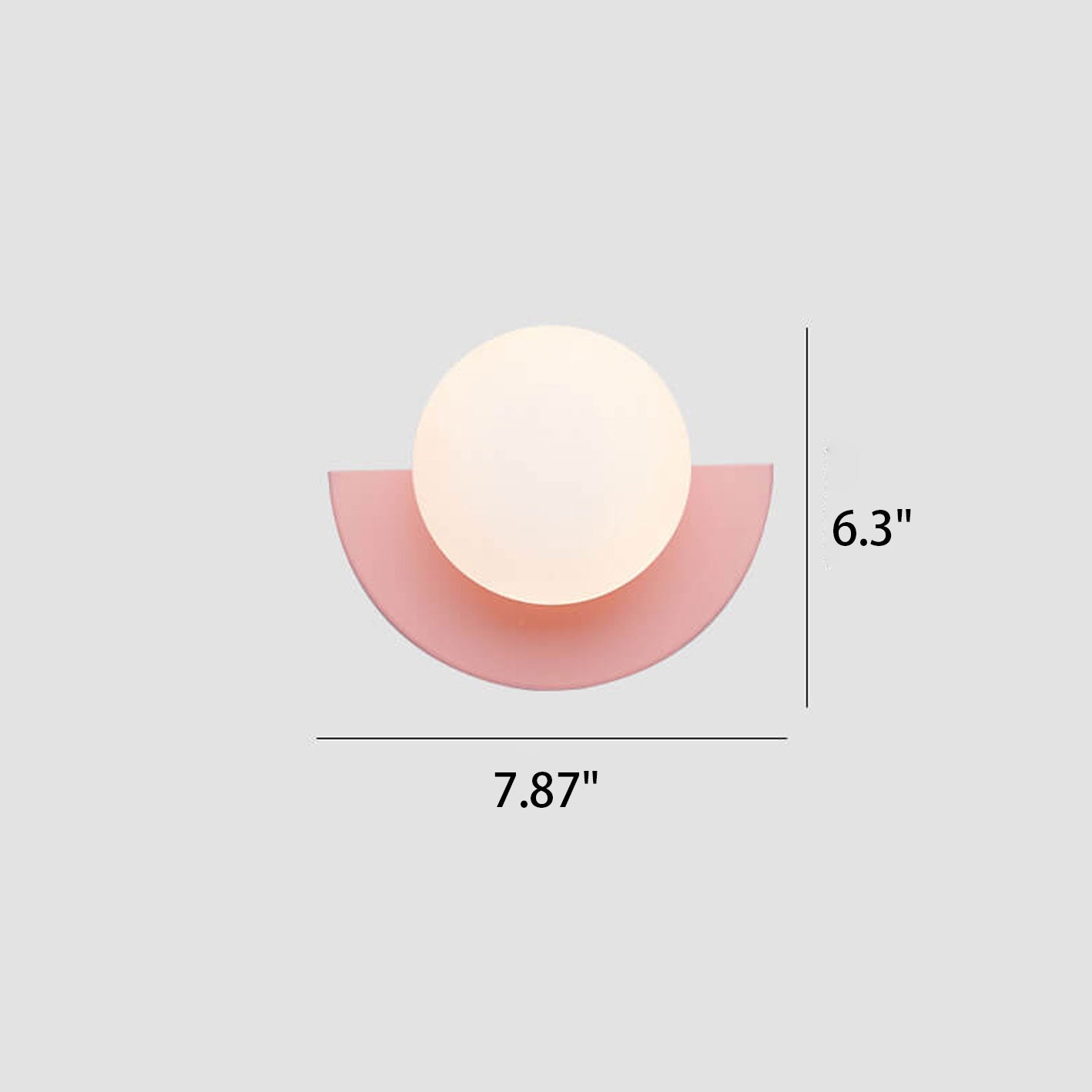 Colorful Glass Semi-Circle Wall Sconce Lamp for Modern Living Spaces