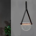 Post-Modern Semicircular Glass LED Chandelier for Living Room Decor