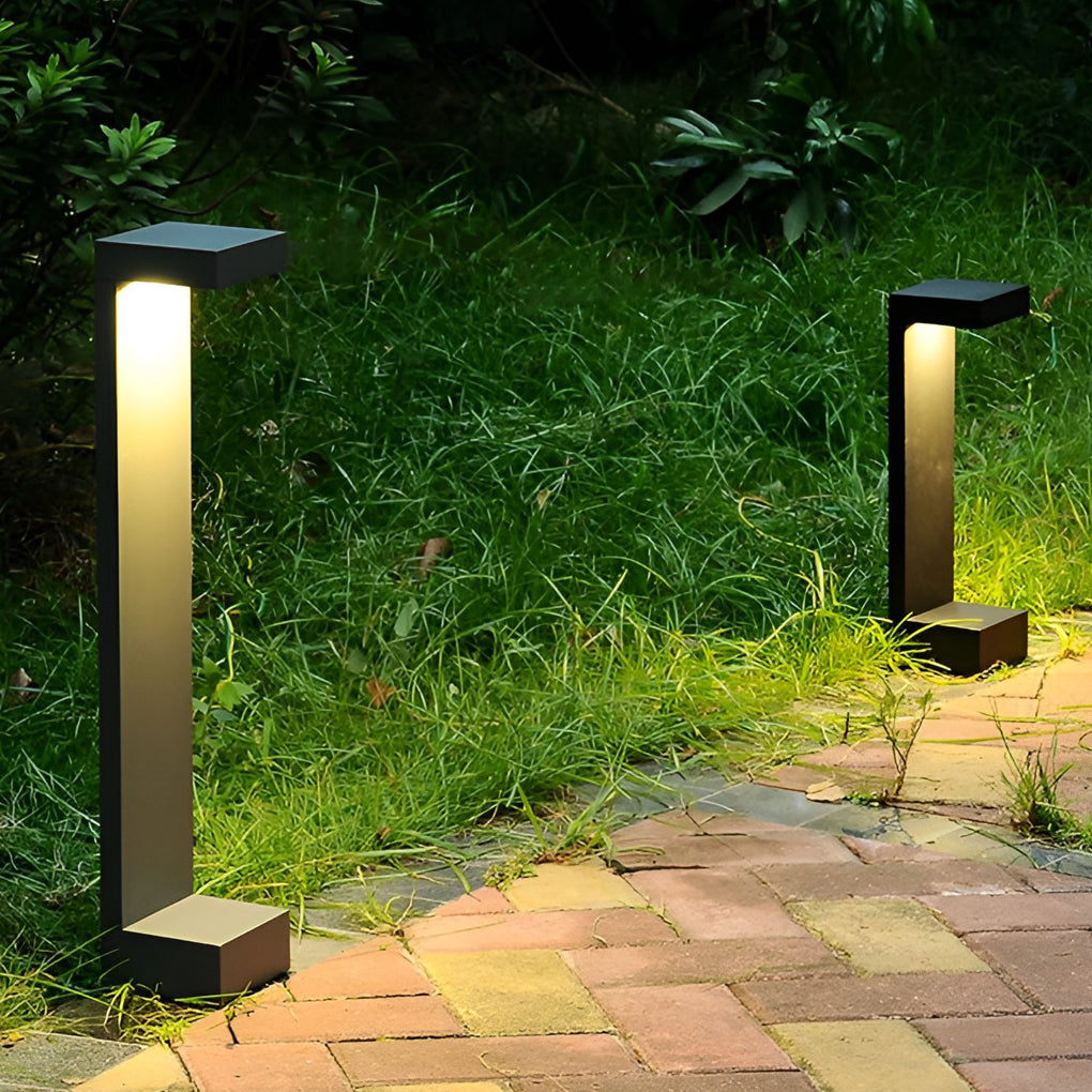 Modern Waterproof COB Rectangular Pathway Lights for Outdoor Garden Use