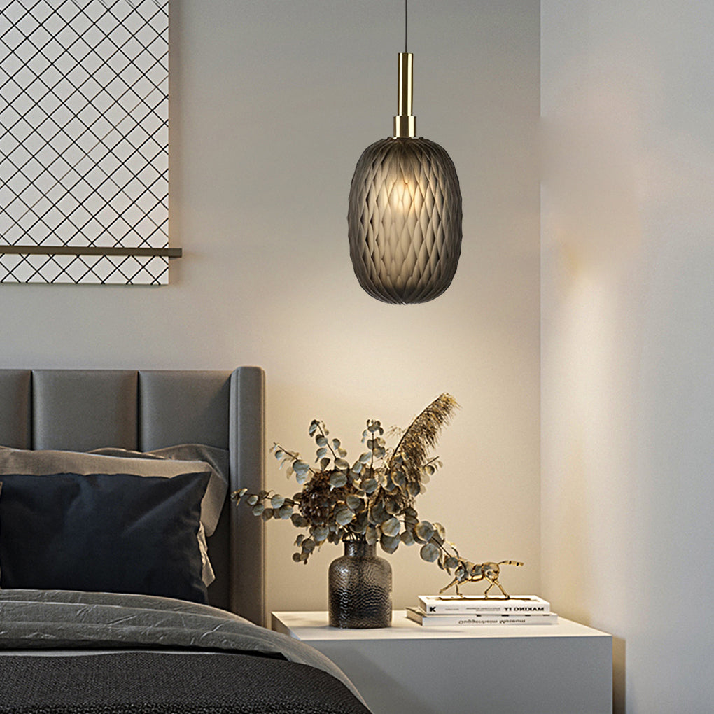 Elegant Small Iron and Glass Lantern Pendant Light for Modern Spaces