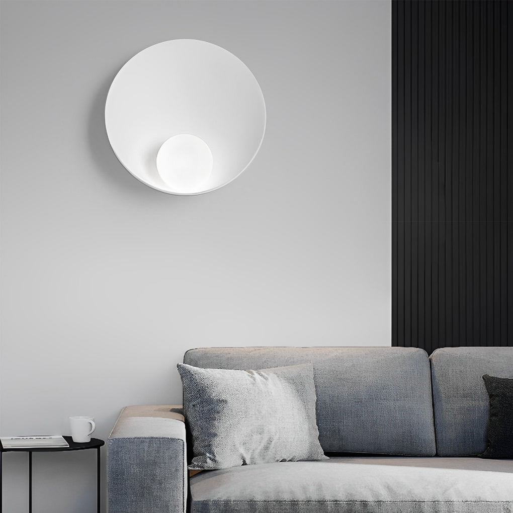 Nordic White Resin and Glass Decorative Wall Sconces for Living Room