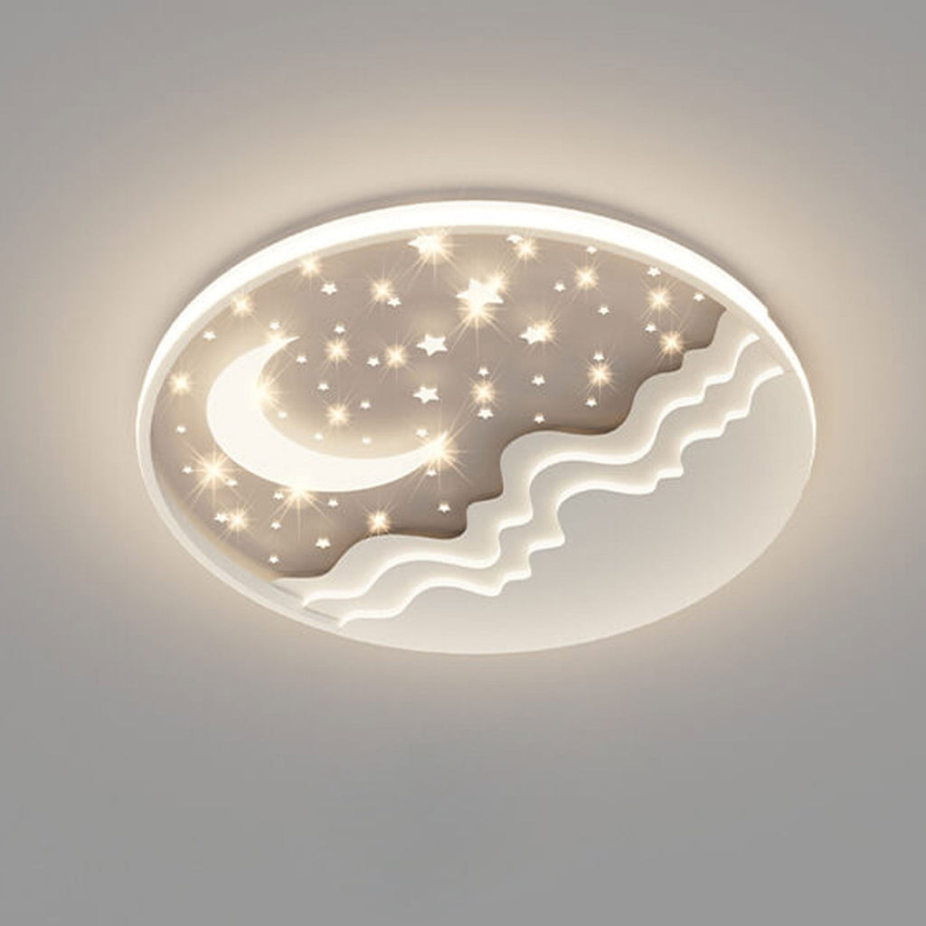 Nordic Style Round Aluminum LED Flush Mount Ceiling Light for Bedroom