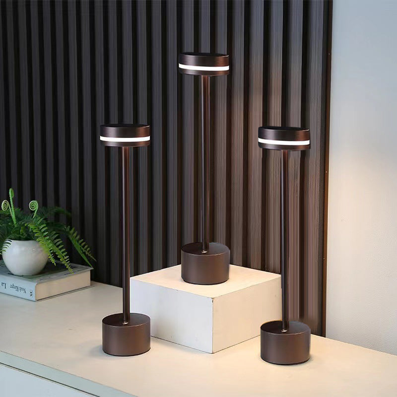 Stylish Portable Rechargeable Rod-Style LED Table Lamp for Home Decor