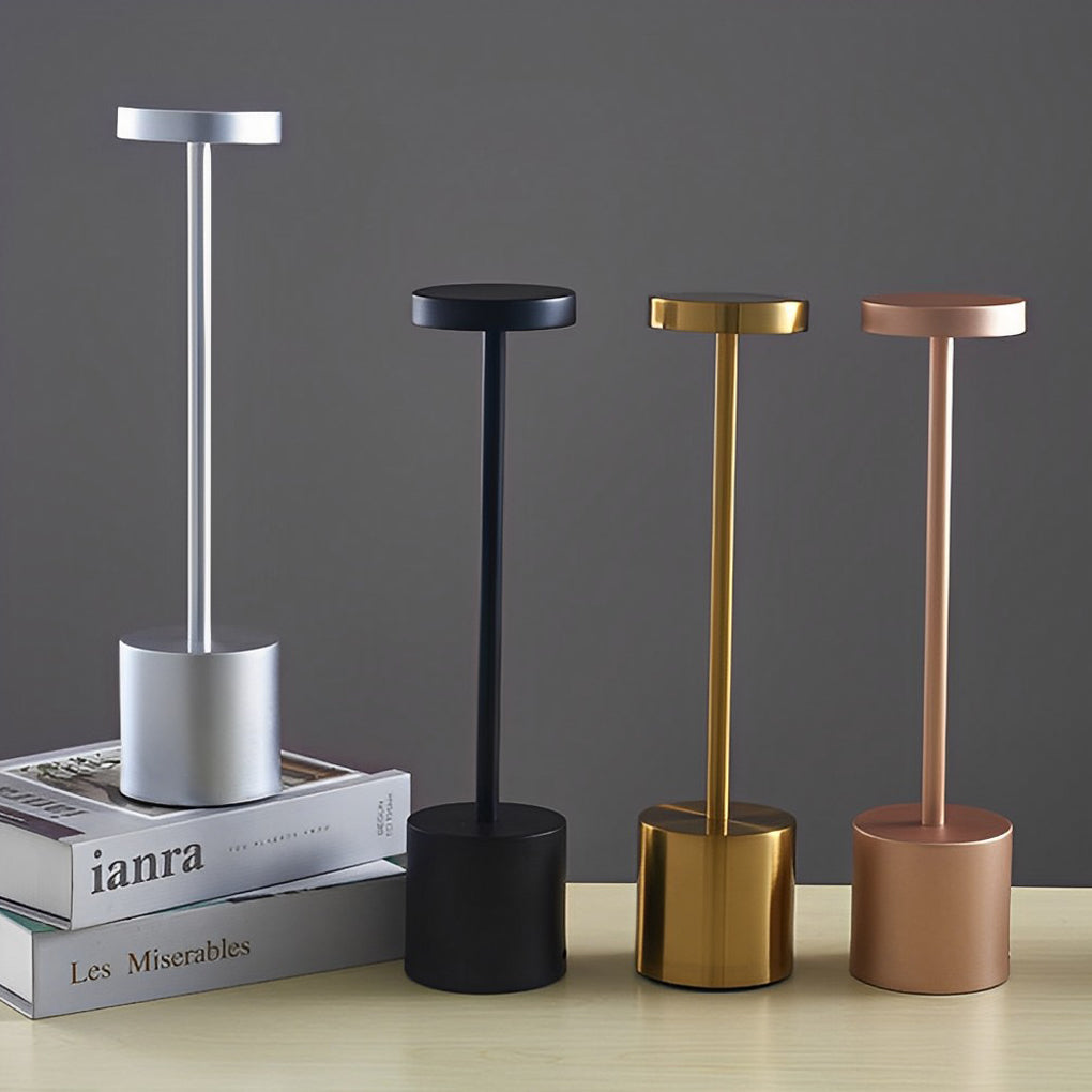 Modern Rechargeable LED Rod Table Lamp for Living Room Bedroom Decor
