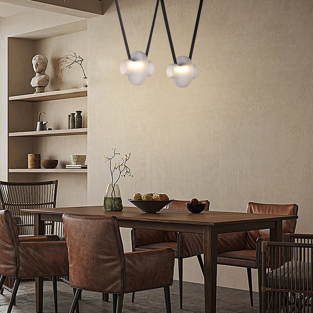 Modern Clear Glass LED Pendant Chandelier for Stylish Home Decor
