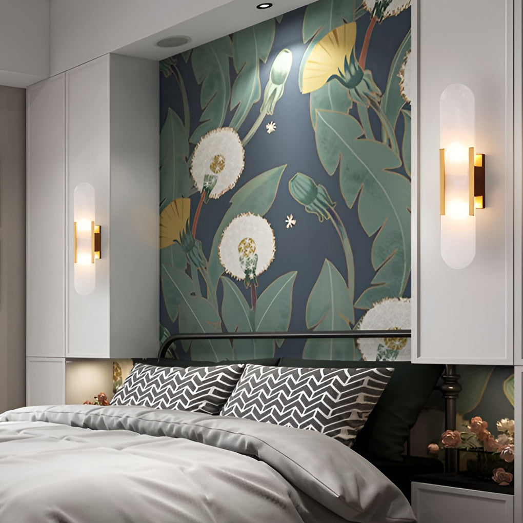 Modern Electroplated Metal G4 LED Wall Sconces for Living Room Decor