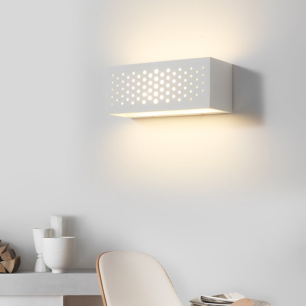 Sleek Rectangular LED Wall Lamp Fixture for Modern Living Room Decor