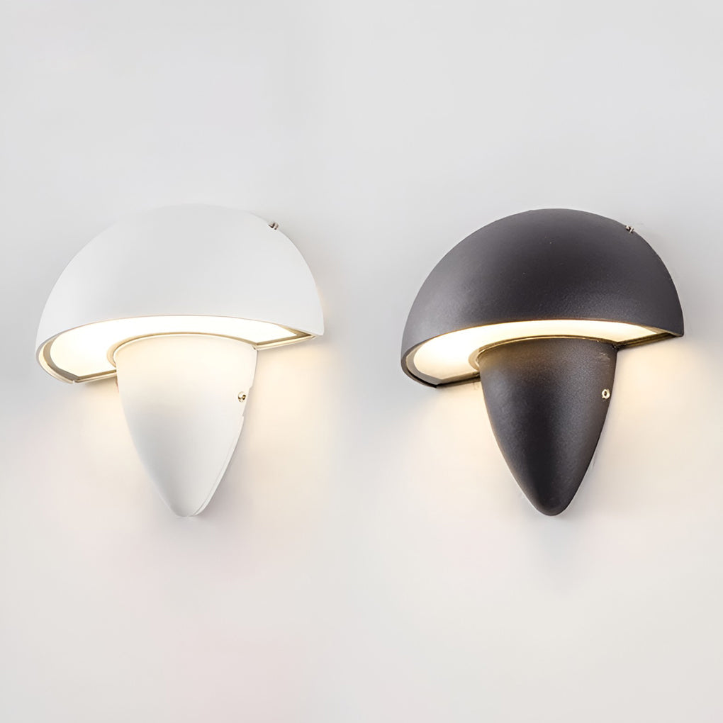 Modern Waterproof Mushroom-Shaped LED Wall Lamp for Outdoor Gardens
