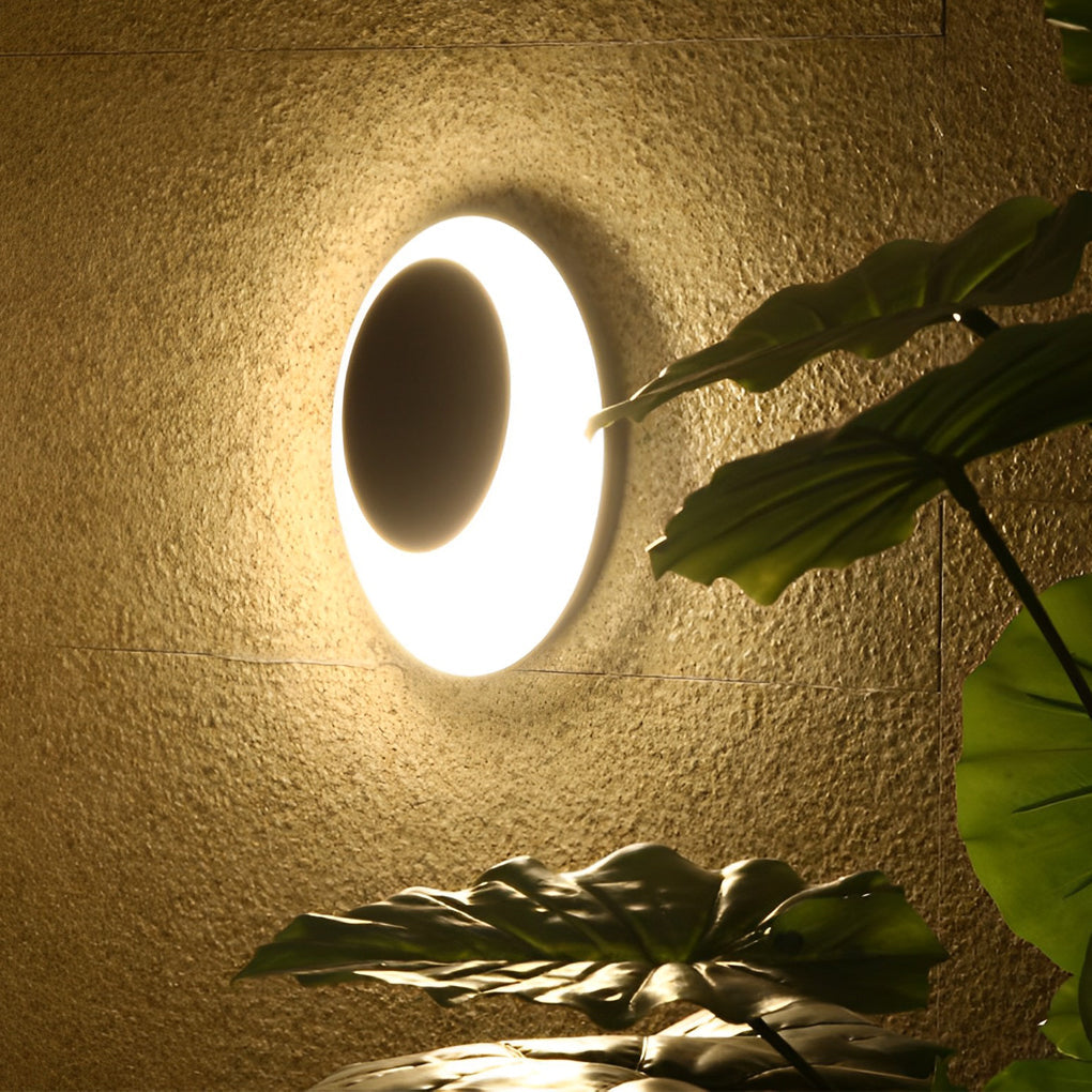 Modern Oval Waterproof LED Wall Sconce Light for Indoor Outdoor Decor