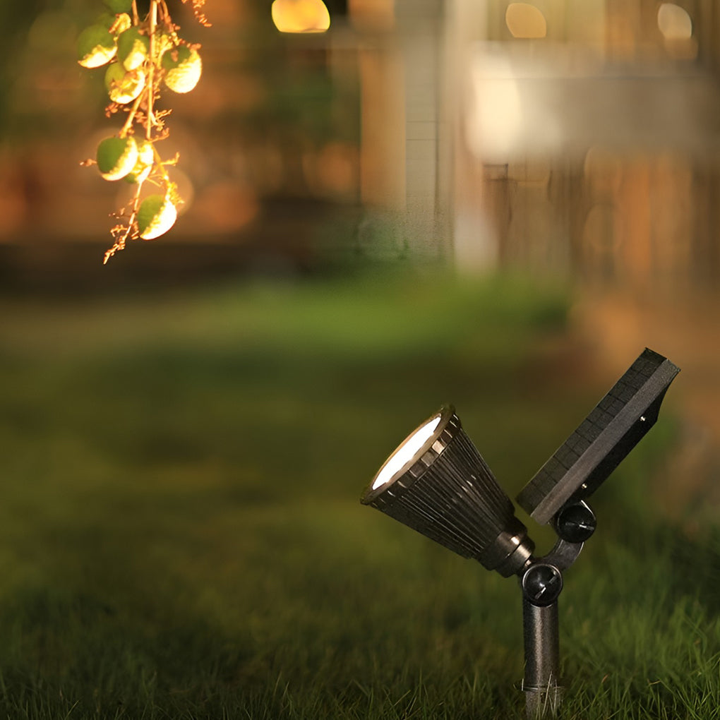 Waterproof Modern Solar-Powered Garden Spotlights for Outdoor Landscape