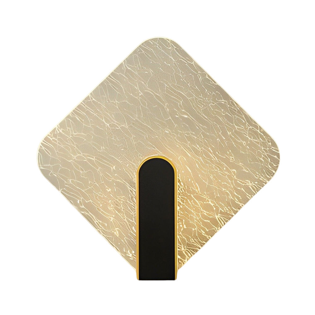 Sleek White Round Square LED Wall Lamp for Bedroom & Living Room Decor