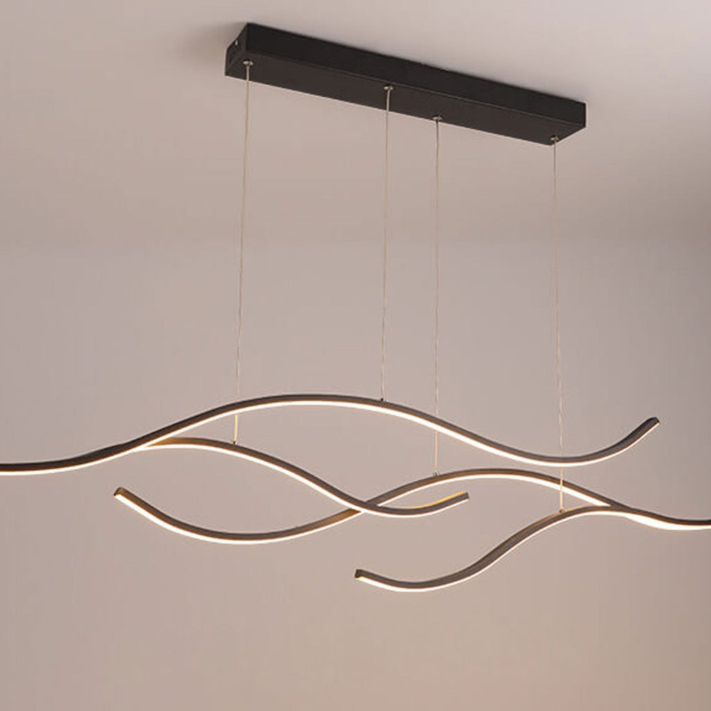 Scandinavian White LED Chandelier Pendant Light for Modern Interiors