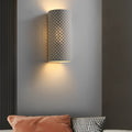 Sleek White Minimalist Gypsum LED Wall Lamp for Modern Indoor Spaces
