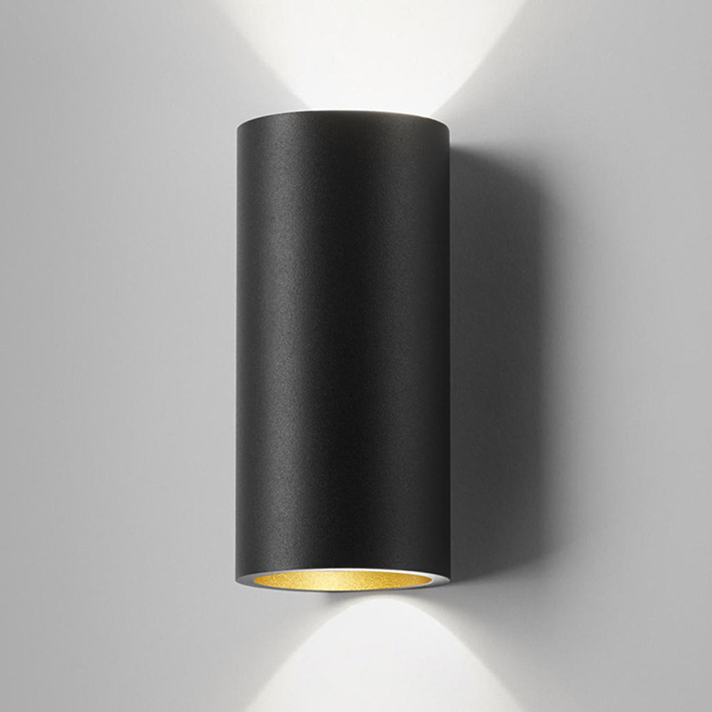 Modern Cylindrical LED Wall Washer Light in Sleek Black for Home Decor