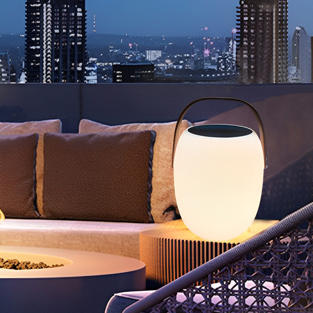 Elegant Portable Solar LED Lanterns for Outdoor Patio Garden Decor