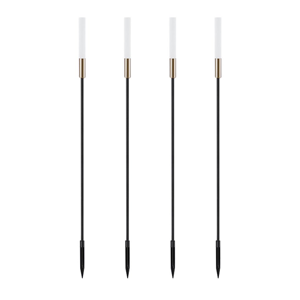 Modern Black Metal LED Landscape Light Spikes for Outdoor Lawn Illumination