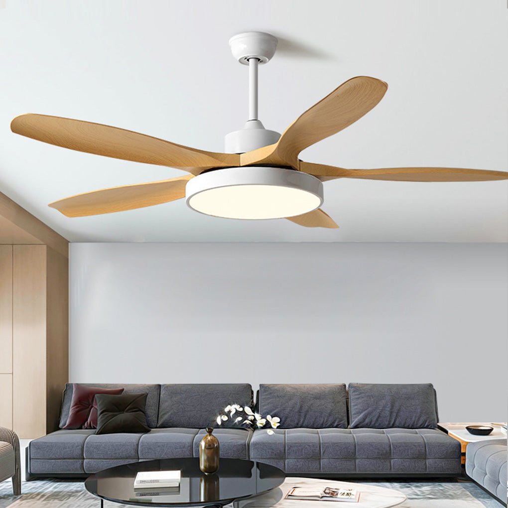 Stylish 60-Inch Nordic Ceiling Fan with Remote, Lights & Silent Inverter