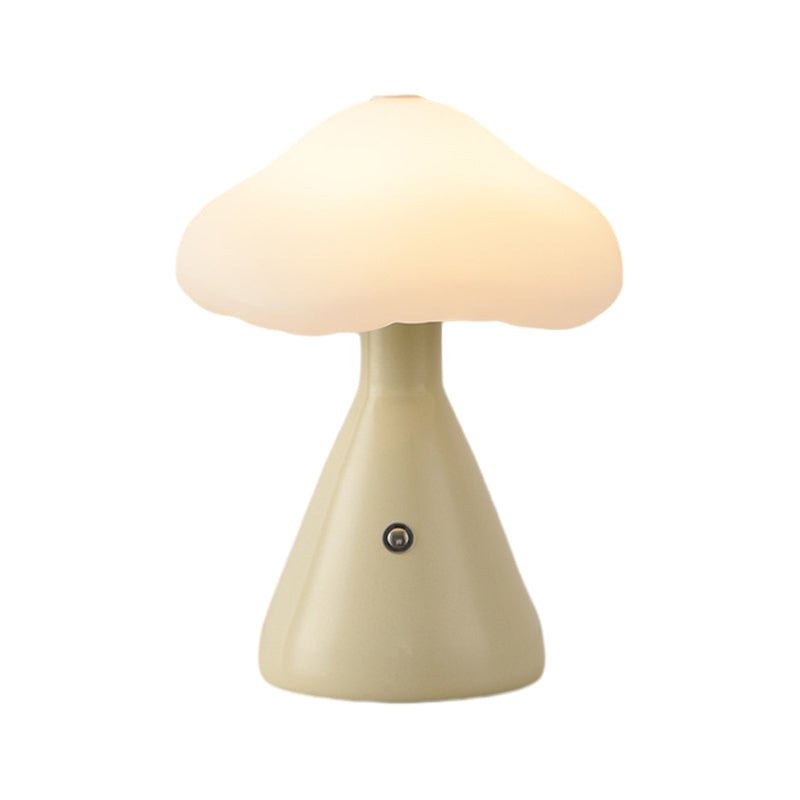 Stylish Gold Metal Mushroom Cloud LED Table Lamp for Living Room Decor