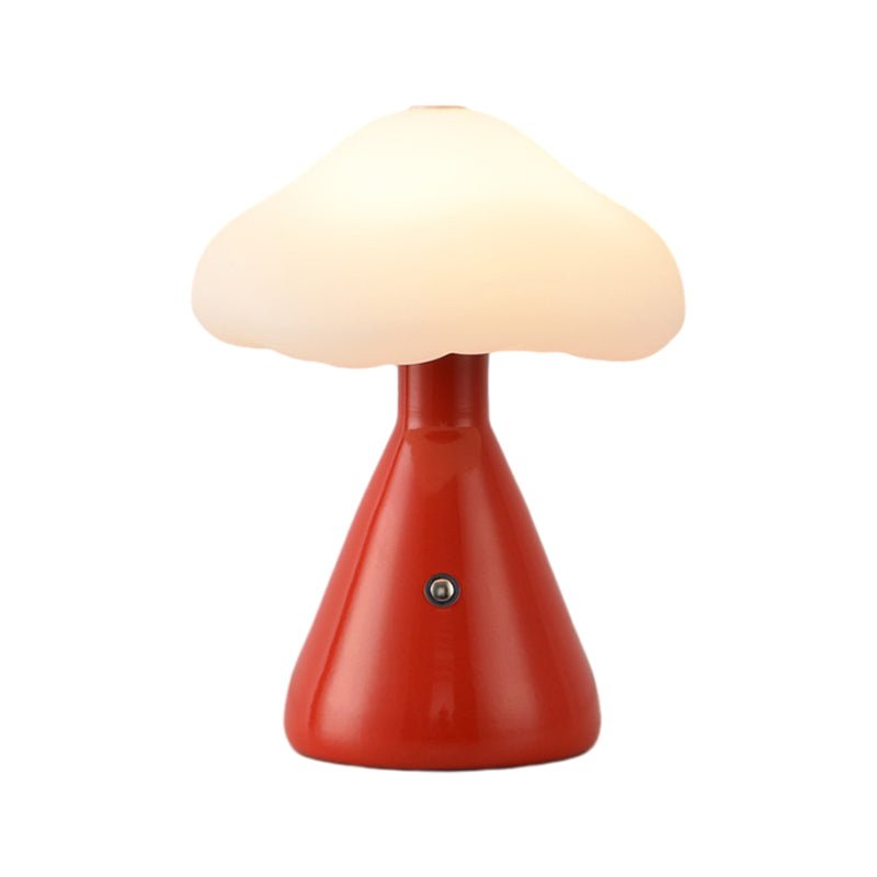 Stylish Gold Metal Mushroom Cloud LED Table Lamp for Living Room Decor