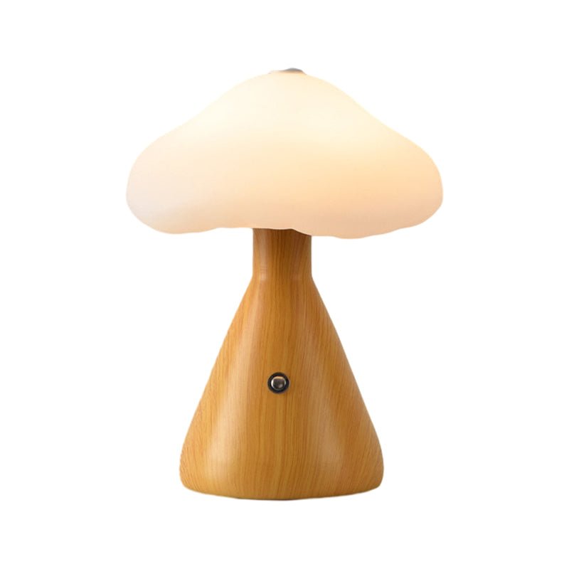 Stylish Gold Metal Mushroom Cloud LED Table Lamp for Living Room Decor