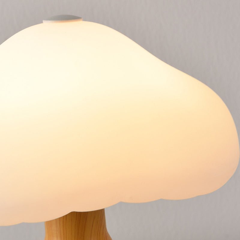 Stylish Gold Metal Mushroom Cloud LED Table Lamp for Living Room Decor
