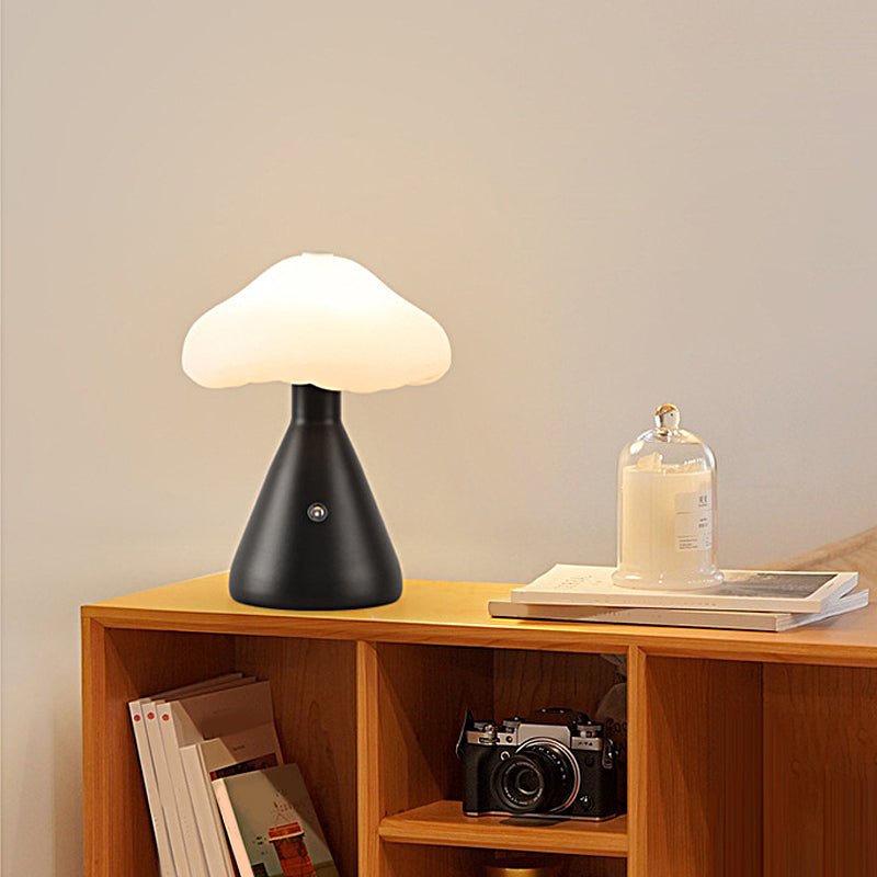 Stylish Gold Metal Mushroom Cloud LED Table Lamp for Living Room Decor