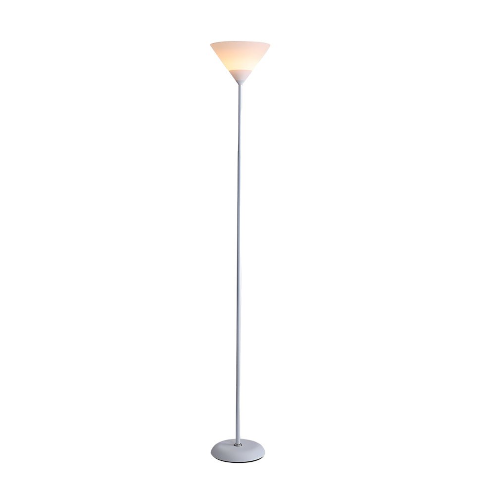 67" Sleek Modern Silver Torchiere Uplight Floor Lamp with Adjustable Sidelight for Living Room