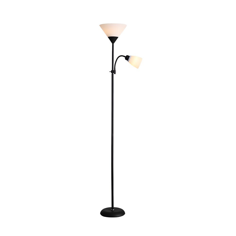 67" Sleek Modern Silver Torchiere Uplight Floor Lamp with Adjustable Sidelight for Living Room