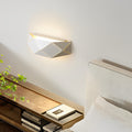 Modern Geometric Black Iron and Acrylic Wall Lamp for Living Room