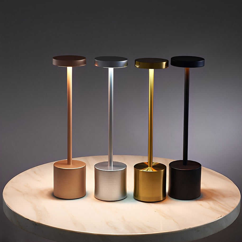Modern Rechargeable LED Rod Table Lamp for Living Room Bedroom Decor