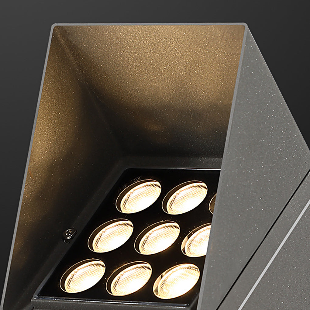 Modern Waterproof LED Tree Spotlights in Black for Outdoor Illumination