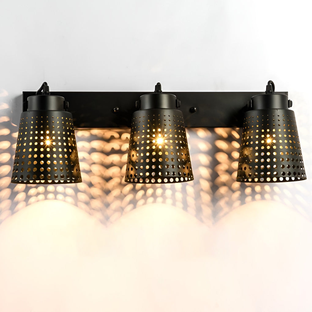 Adjustable Black Iron Industrial Wall Sconce Light for Retro Home Decor