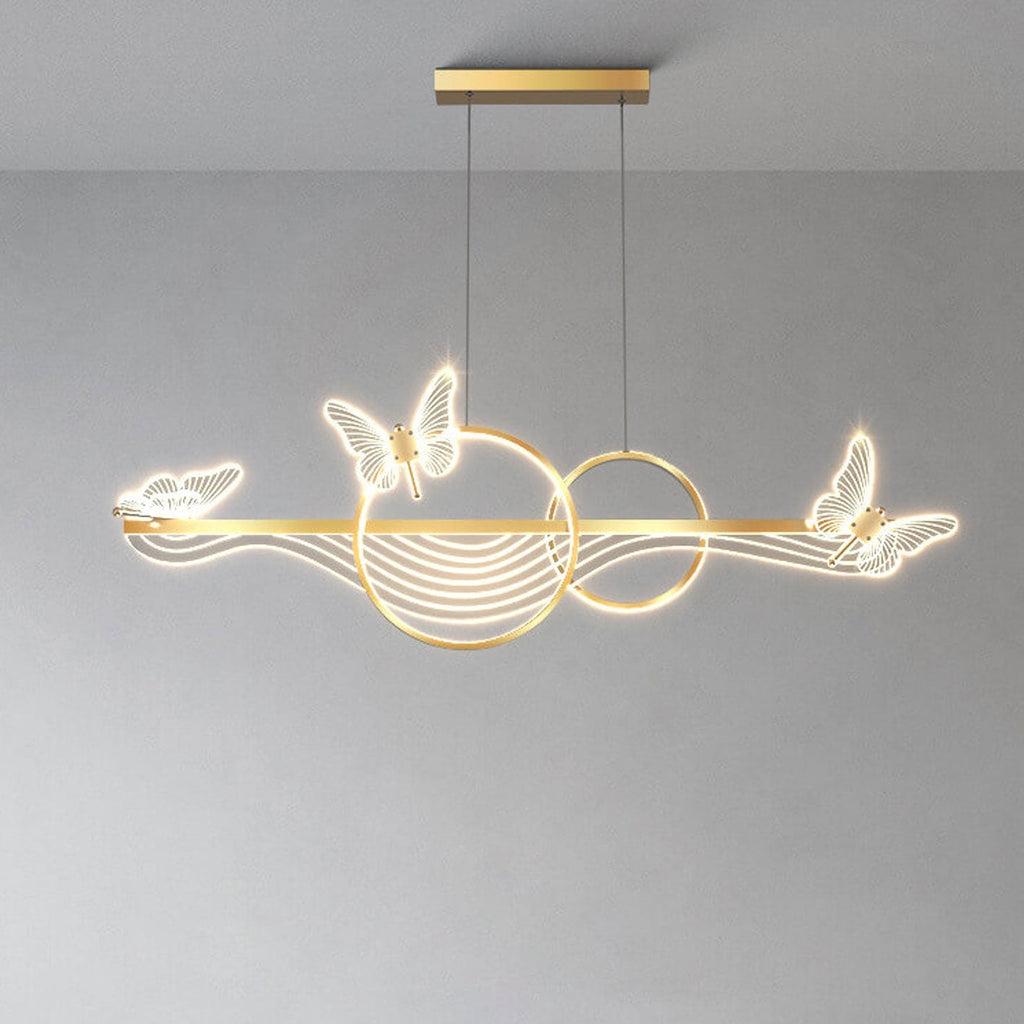Luxury Nordic Style LED Chandelier Pendant Light for Kitchen Island