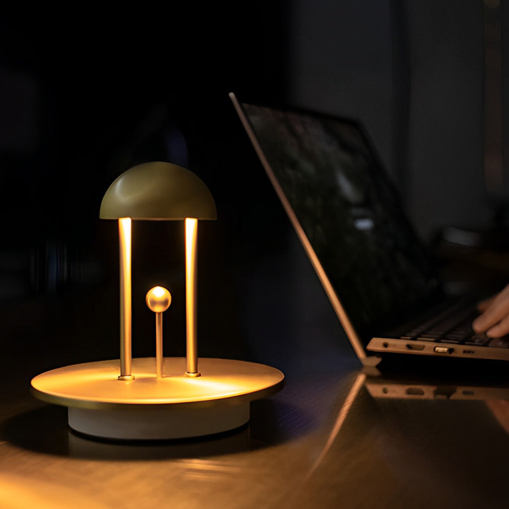 Modern Nickel Touch Dimming Jingle Table Lamp for Living Room Ambiance