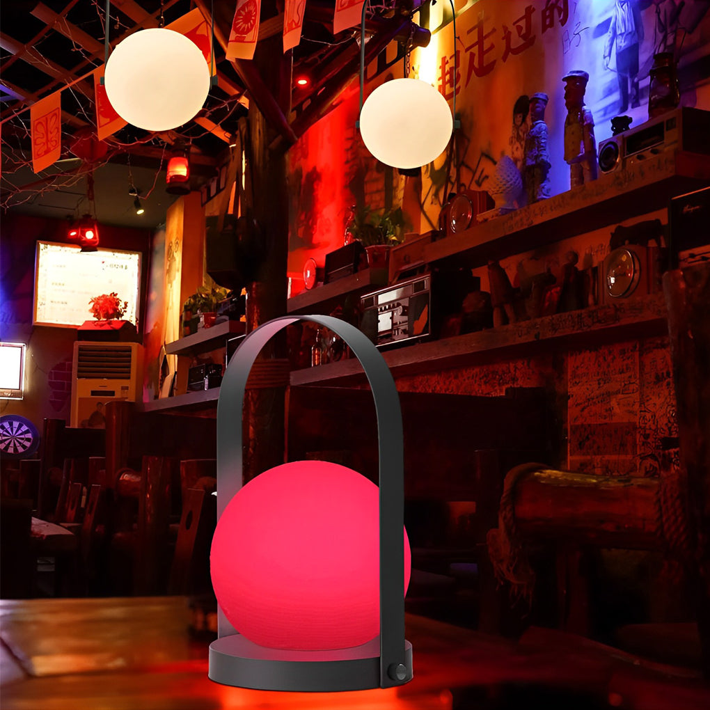 Contemporary Opal RGB Mini LED Table Lamp with Remote for Home Décor