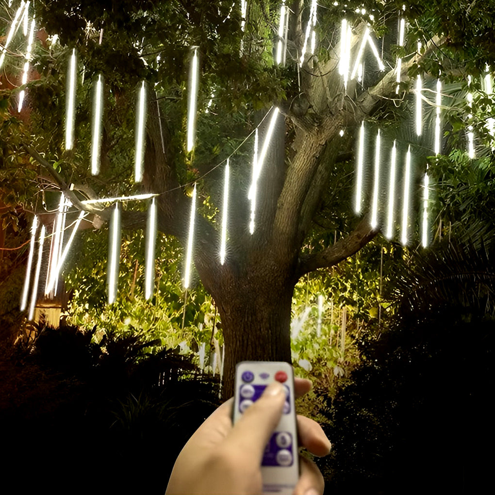 Vibrant Waterproof Solar LED Meteor Shower Lights for Outdoor Tree Decor