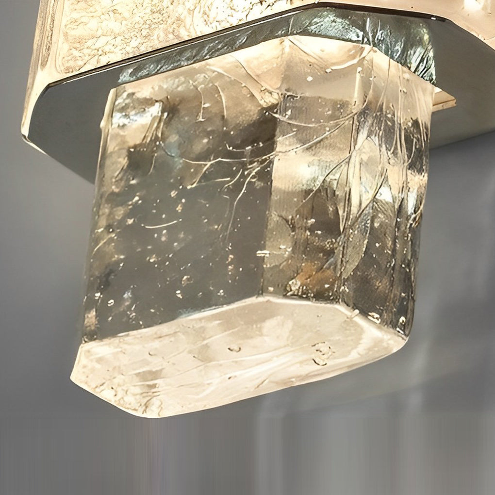 Modern Electroplated Crystal Glass LED Wall Sconce for Elegant Spaces