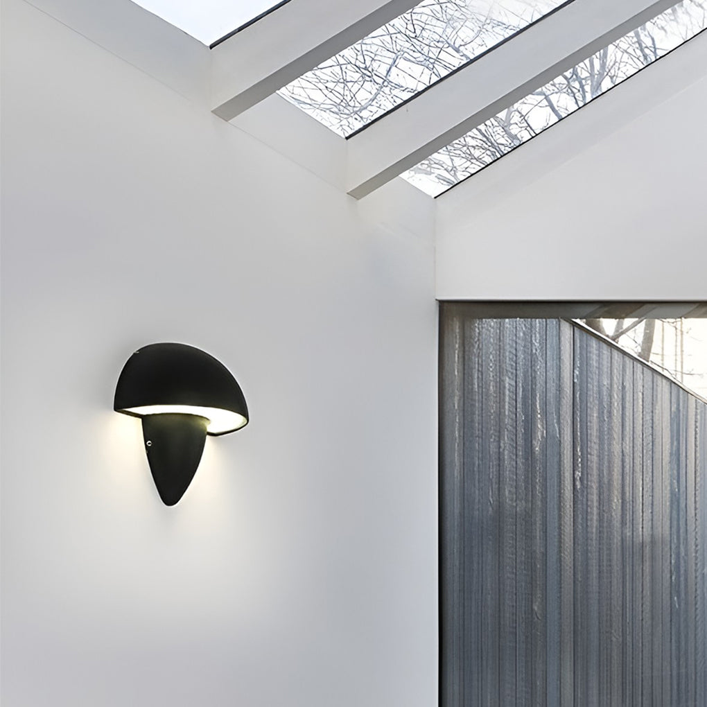 Modern Waterproof Mushroom-Shaped LED Wall Lamp for Outdoor Gardens