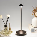 Dimmable Mini Triangle LED Table Lamp in Sleek White for Modern Décor