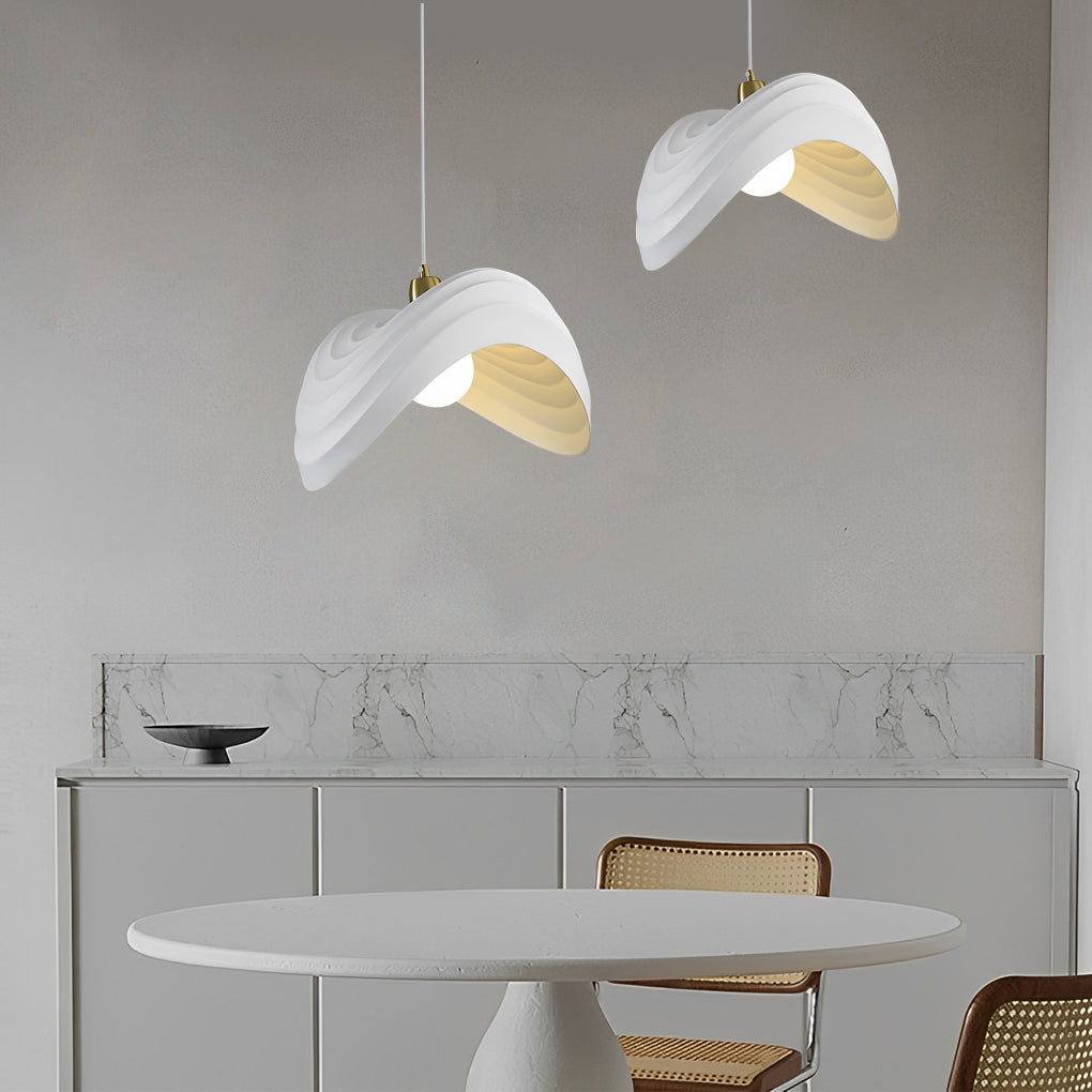 Wabi-Sabi Resin Art Nordic Chandelier Pendant Light for Dining Room