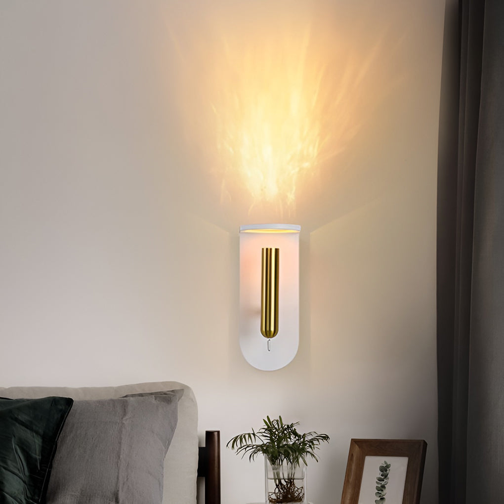 Rustic 3W LED Flame Effect Wall Sconce in Nordic Style for Living Room